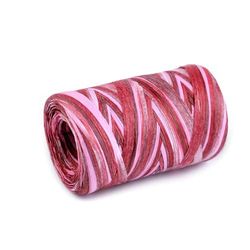 cyclingcolors 1x Fibra Rafia Cuerda de Papel 5-8 mm 100 m Decoración Artesanía Bricolaje hogar Plantas Crochet Joyas Cordel Bolso, Rosa