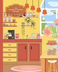 Composition Notebook With Cute Kitchen Cover