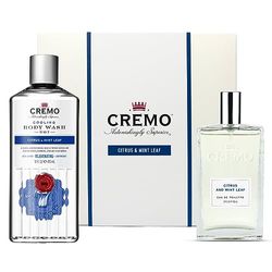 CREMO CITRUS & MINT LEAF Set regalo per uomini – Eau de toilette 100 ml + gel Douche 473 ml – profumo fresco e leggero