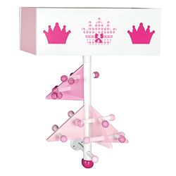 roba Baumann roze kinderbed 'Krone', roze Kindergarderobe Garderobe mit schwenkbaren Armen