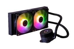 Cooler Master MasterLiquid 240L Core ARGB CPU Liquid Cooler - Dual Chamber Gen S Pump, Superior Radiator and 120 mm ARGB Fans, LGA 1700 and AM5 Brackets - Black