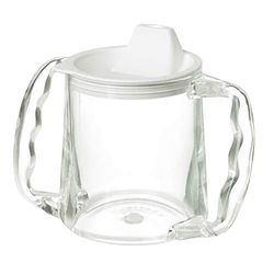 Homecraft Caring Mug, Large Spout Opening, Non-Retail Packed, Two-Handled Mug for Easy, Mess-Free Drinking, Cup with Easy to Grip Contoured Handles for Users with Limited Grip Strength or Disabilities