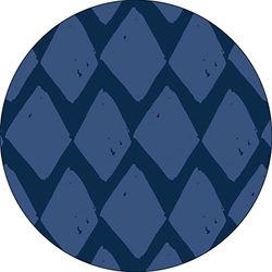 Bonateks, Round Digital Printed Mouse Pad, Non-Slip Base, for Office and Home, Diameter:22cm