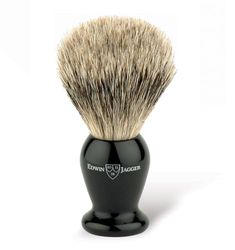 Edwin Jagger 1EJ946 I Migliori Capelli Classici Di Tasso Pennello Da Barba Esfoliante Per Crema Da Barba O Sapone Da Barba Per Uomini E Donne (Imitazione Ebano)