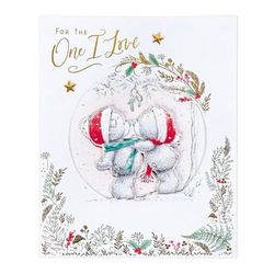 Me To You Tatty Teddy luxe handgemaakte kerstkaart in aandenkistje voor degene die ik hou van 8x10ins - Officiële collectie