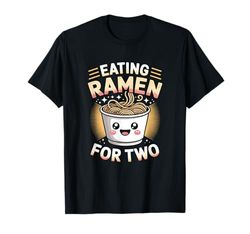 Ramen Bowl Baby Noodle Soup Pregnancy Announcement Reveal Maglietta