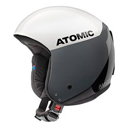 Atomic, Casco da sci da gara, Da uomo/donna, Conforme alle norme di sicurezza, Tecnologia AMID, Norme FIS, Redster WC AMID, Taglia XS, Circonferenza della testa 53,5-54,5 cm, Bianco/Nero, AN5005428XS