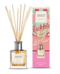 Areon Rieten diffuser/Bubble Gum/150 ml/1 verpakking/parfum voor thuis of op kantoor, langdurig aroma, rietstickset voor diffuser