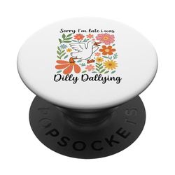 Eff You See Kay - Diseño floral de pato PopSockets PopGrip Adhesivo