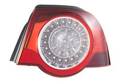 HELLA 2VA 009 246-141 Luce posteriore - LED - cristallino/rosso - Sezione esterna - per es. VW Eos (1F7, 1F8) - ECE - Dx