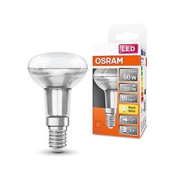 OSRAM LED STAR R50 LED-lampe til E14-stik, reflektorlampe, GL, 350 lumen, varm hvid (2700k), udskiftning til konventionelle 60W pærer, ikke dæmpbar, 6-pack