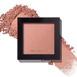 Revlon Colorete em pó, maquilhagem facial para mulher, cor aumentável, leve e suave, 006 Naughty Nude, 0,17 oz