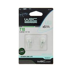 WRC 7362 2 bombillas LED T10 12 V (W5 W) – Iluminación interior, salpicadero, maletero, placa