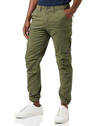 JACK & JONES Jpstace Jjtucker Ama Noos Pantalones Cargo, Noche de olivos, 32 Hombres