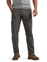 Wrangler Authentics Men's Classic Twill Relaxed Fit Cargo Pant, Olive Drab, 38 x 32