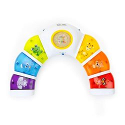 Baby Einstein, Brinquedo musical com luzes, sons e chocalho, Glow & Discover Light Bar, piano com 3 modos: Animais, cores e xiaomi - multilingue, para bebés a partir de 3 meses