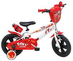 DENVER 12" Teen Monster Ref. 2142, kinderfiets, wit/rood/zwart