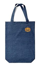 Green Fish Denim - Bolsa de transporte reutilizable para bebé, lavable, plegable, bolso de mano con asas, 22 x 26 cm