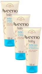 Aveeno Baby Daily Care Barrier Cream 100ml, Nappy Cream, Suitable for Newborn Baby Sensitive Skin (Pack of 3)
