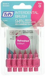 TePe Cepillo interdental, Rosa, 0.4 mm, pack de 6