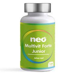 NEO - Multivitamínico - 120 Comprimidos - Para 2 Meses - Jalea Real, Vitaminas y Minerales - Favorece el Aumento de la Energía - Multivit Forte Junior