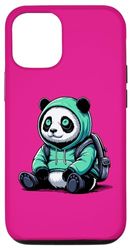 Custodia per iPhone 14 Pro Panda Alieno UFO Panda extraterrestre