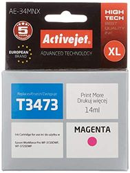 ActiveJet Cartuccia di inchiostro AE-34MNX (ricambio per Epson 34XL T3473; Supreme; 14 ml; Magenta)