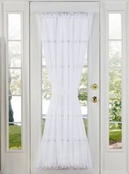 Stylemaster Elegance Sheer Voile Door Panel, 60" x 72", White