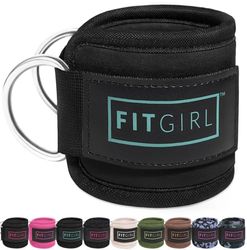 FITGIRL, cavigliera per macchine per esercizi con cavi e fasce di resistenza, a casa e in palestra, per glutei, kickback, estensioni delle gambe, abduttori dell'anca, solo per donne (menta, singola)