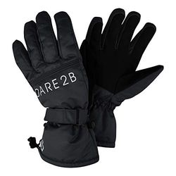 Dare 2b Veracity Waterproof & Breathable Insulated Ski & Snowboard Mitt with Gripped Palm And Thumb, Guanti Uomo, Nero, S