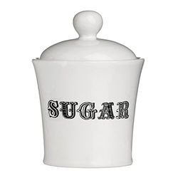 Premier Housewares Carnival Sugar Jar - White