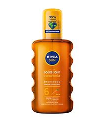 NIVEA SUN Sololja morot i FP6 Spray (1 x 200 ml), för långvarig gyllene solbränna, vattentät spray solskyddsmedel, lågt solskydd