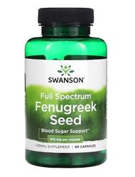 Swanson Graines de Fenugrec 610mg - 90 Capsules | Supplément Naturel pour Augmentation de la Lactation et Soutien Glycémique