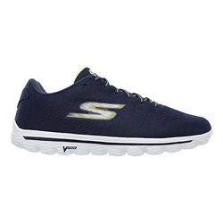 Skechers Go Walk 2-Surge låga sneakers för män, Blå Nvlm, 45 EU