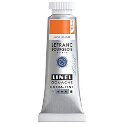 Lefranc Bourgeois 301166 Linel Gouache extra- fijne en gladde aquarelverf met maximale kleurintensiteit, helderheid voor streeploos aanbrengen, tube van 14 ml - Cadmium-Free Orange