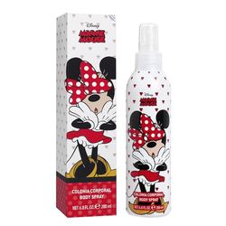 Disney Minnie Mouse Natural Eau de Cologne Body Spray, Vegan and FSC Approved EDC Body Spray for Kids, 200 ml