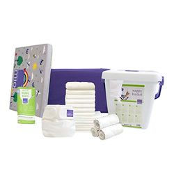 Bambino Mio, Mioduo stoffen luier starterset, wit
