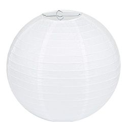 LIHAO 30,5 cm witte papieren lantaarn lampion rond lampenkap bruiloft party decoratie balvorm (verpakking van 10)