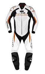 Spidi Y124-087- 56 Combinaison Moto, Noir/Orange, 56