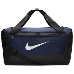 Nike NK BRSLA S Duff-9.0 Sac de gym Mixte Adulte, Bleu (Midnight Navy/Black/White), 51 centimeters