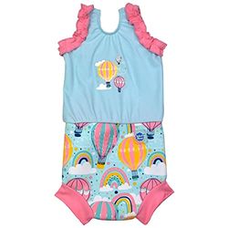 Splash About Happy Nappy Maillot de Bain Une pièce, Up & Away 6-14 Mois