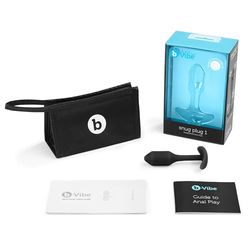b-vibe Snug Plug 1, zwart