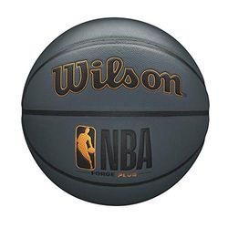 Wilson NBA Forge Series Indoor/Outdoor Basketbal - Forge Plus, Donkergrijs, Maat 5-27.5"
