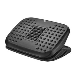 Reposapiés Ergonómico Ajustable con Rodillos de Masaje, Superficie Texturizada, Base Antideslizante