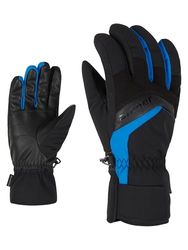 Ziener GABINO - Guanti da sci da uomo, per sport invernali, caldi, traspiranti, colore nero, blu persiano, 7
