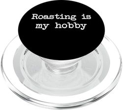 Roasting is my hobby Funny Roast Minimalista Escritura PopSockets PopGrip para MagSafe