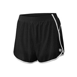 Wilson Femme Short, COMPETITION WOVEN 3.5 SHORT, Polyester/Spandex, Noir/Blanc, Taille XS, WRA775412XS