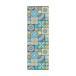 Doge Milano Chemin de cuisine, 100% Made in Italy, Tapis résistant aux taches avec impression numérique, Tapis antidérapant et lavable, Motif géométrique - Darian, cm 100x52