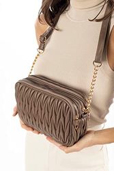 Le Jardin du Lin Trmdmra100002, Bolso Bandolera para Mujer, Visón