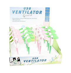 Cartrend 154000 Ventilateur USB Fleur